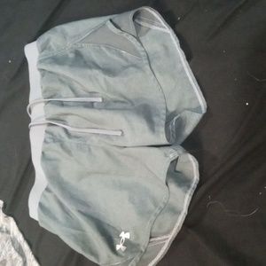Small Light Grey Under Armour Women's Athletic Shorts